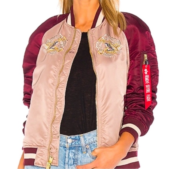 Alpha Industries Reversible Souvenir Limited Edition Eagle Japan Jacket Size XS - Picture 1 of 15